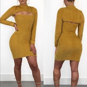 Two Piece Mustard Dress 💛